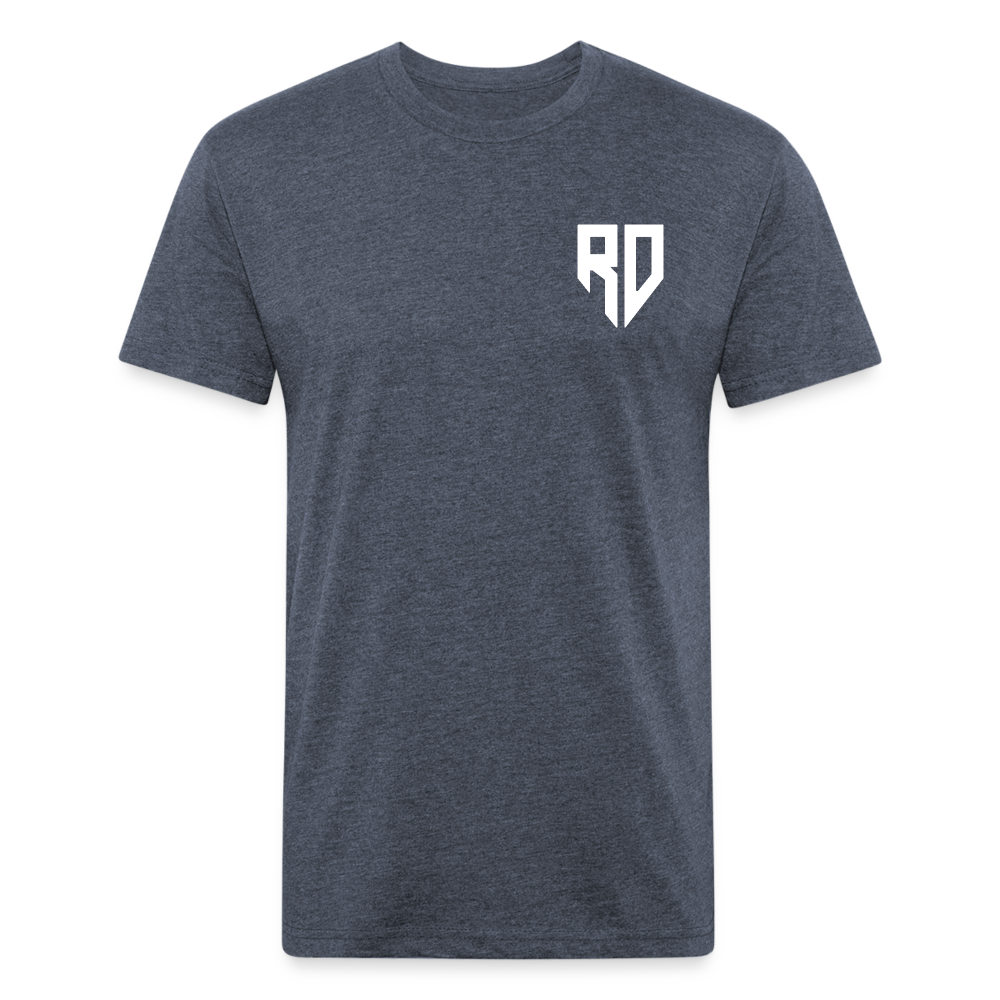 Rad Dad Pocket Logo - Fitted Cotton/Poly T-Shirt - heather navy