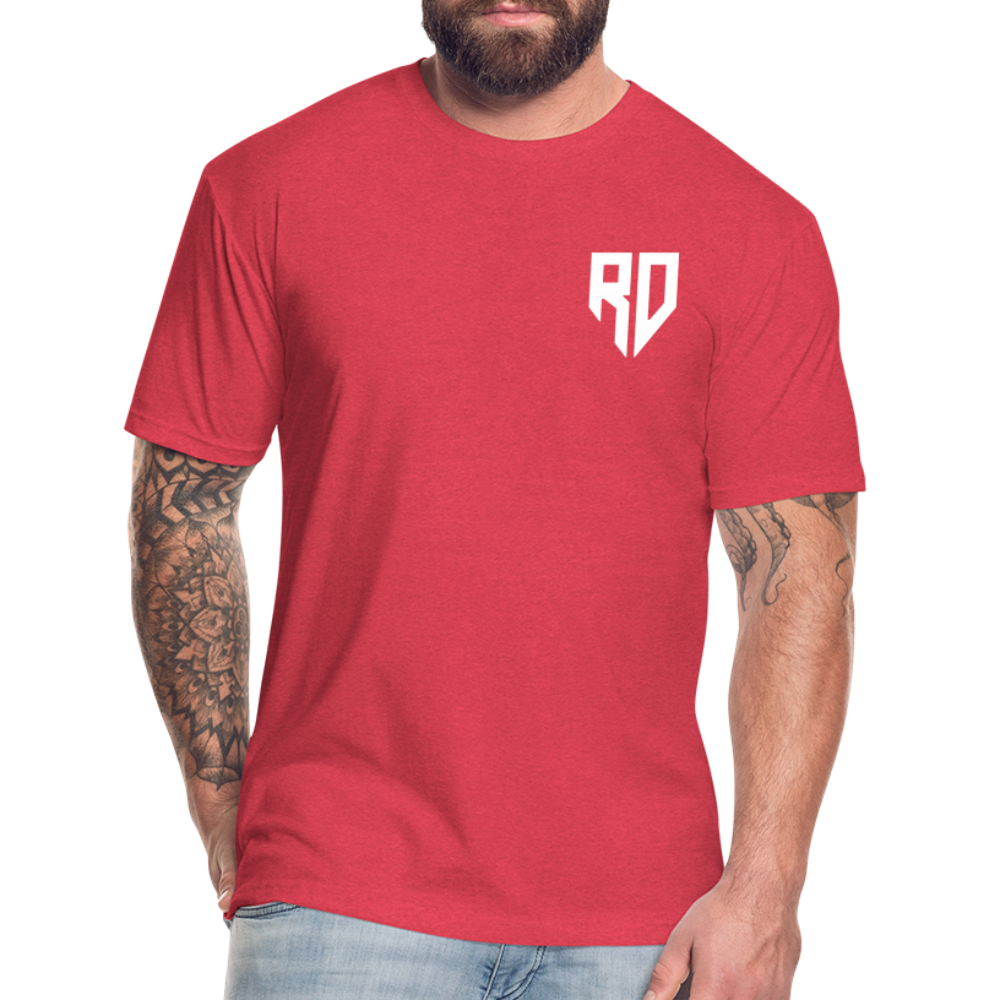 Rad Dad Pocket Logo - Fitted Cotton/Poly T-Shirt - heather red