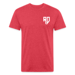 Rad Dad Pocket Logo - Fitted Cotton/Poly T-Shirt - heather red
