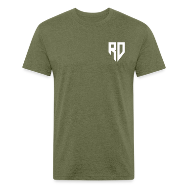 Rad Dad Pocket Logo - Fitted Cotton/Poly T-Shirt - heather military green
