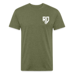 Rad Dad Pocket Logo - Fitted Cotton/Poly T-Shirt - heather military green