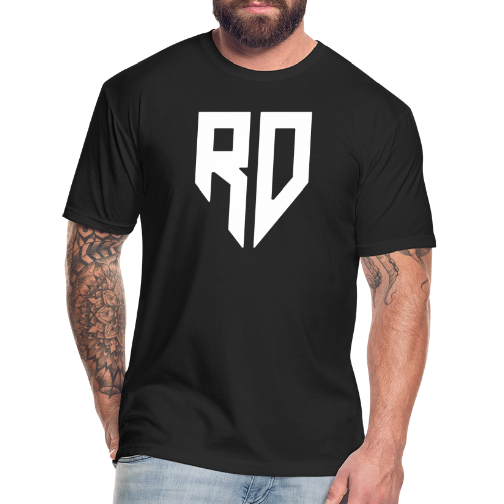 Rad Dad Logo T-shirt - Fitted Cotton/Poly T-Shirt - black