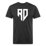 Rad Dad Logo T-shirt - Fitted Cotton/Poly T-Shirt - heather black