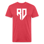 Rad Dad Logo T-shirt - Fitted Cotton/Poly T-Shirt - heather red