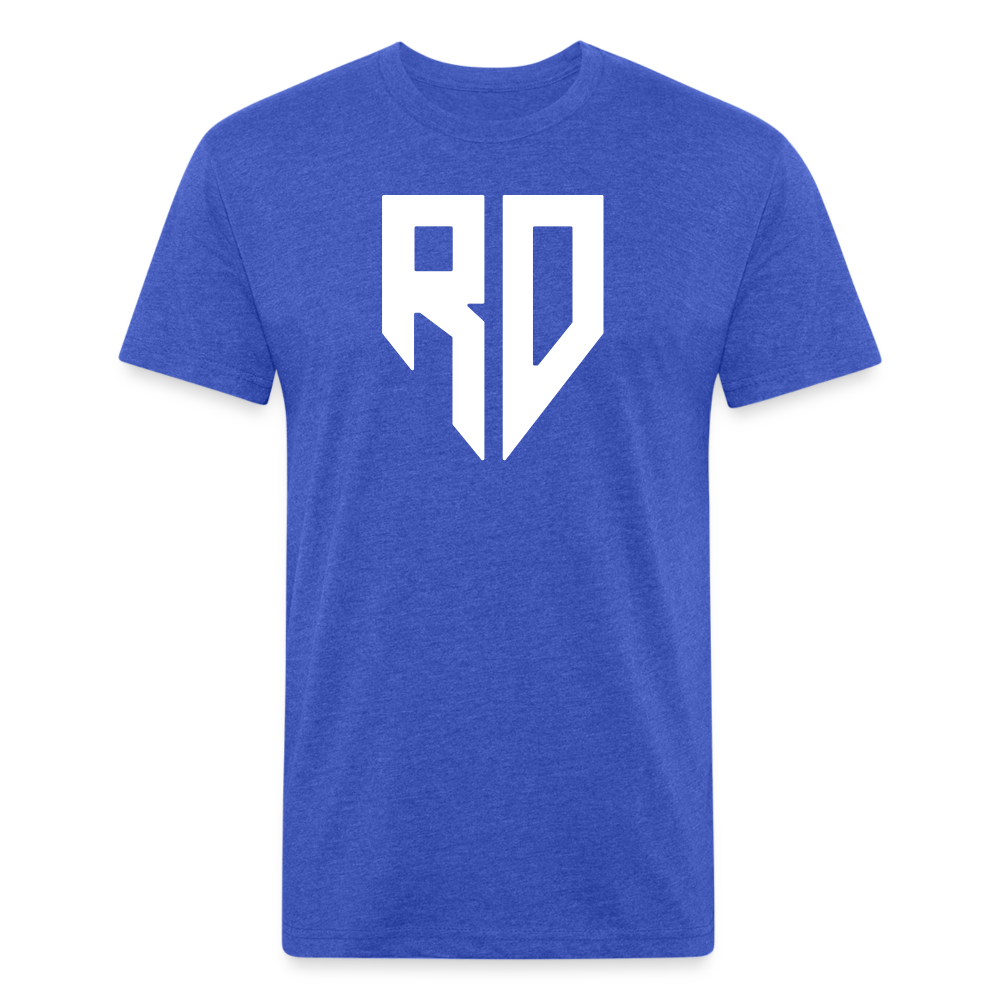 Rad Dad Logo T-shirt - Fitted Cotton/Poly T-Shirt - heather royal