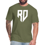 Rad Dad Logo T-shirt - Fitted Cotton/Poly T-Shirt - heather military green