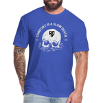 Comfort Is A Slow Death - Premium Tee - heather royal