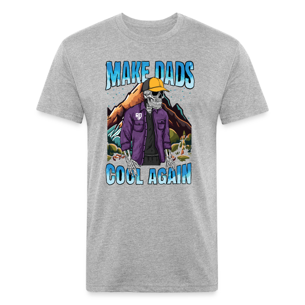 Make Dads Cool Again - Fitted Cotton/Poly T-Shirt - heather gray