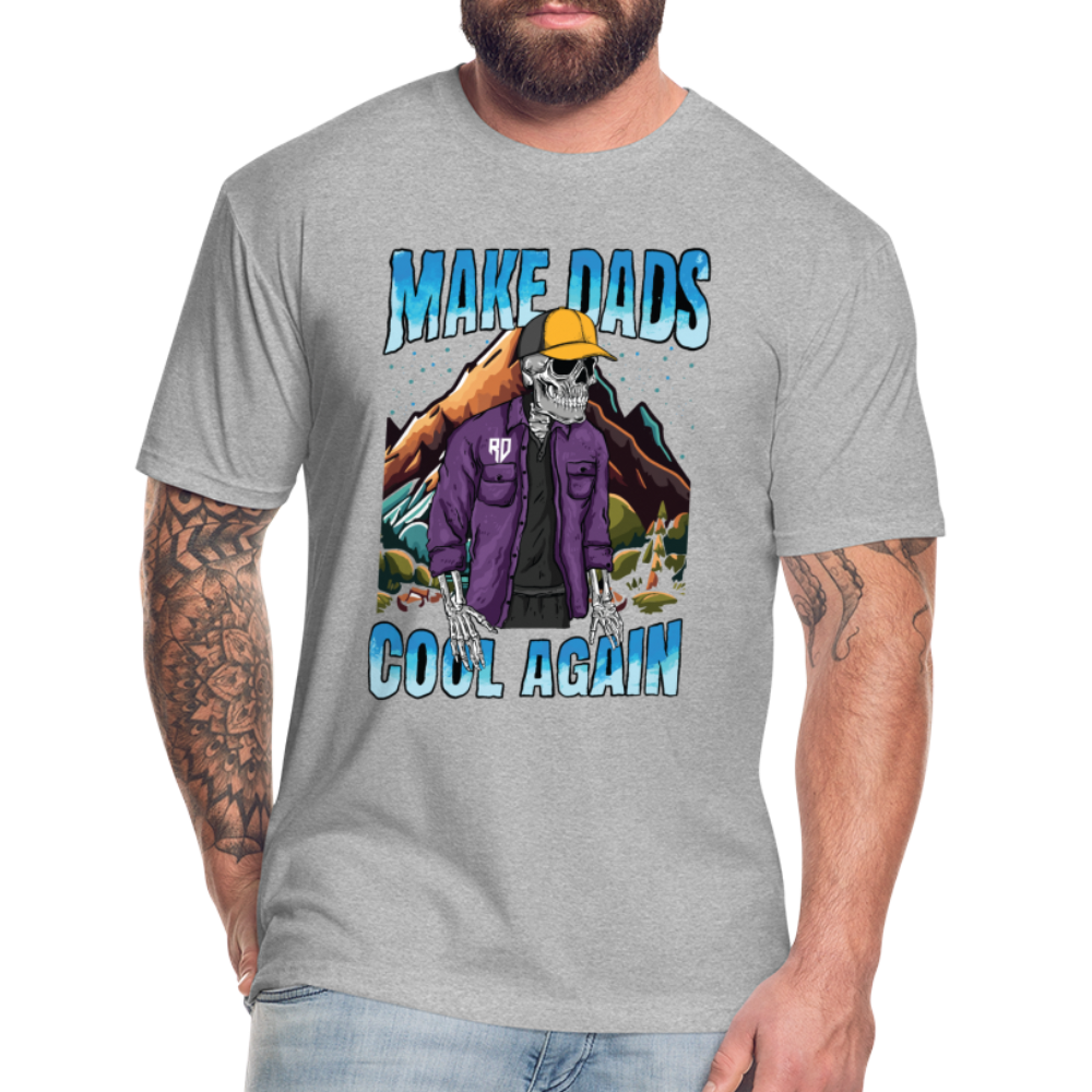 Make Dads Cool Again - Fitted Cotton/Poly T-Shirt - heather gray