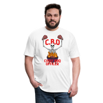 Chief BBQ Officer - Fitted Cotton/Poly T-Shirt - white