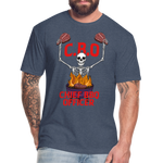 Chief BBQ Officer - Fitted Cotton/Poly T-Shirt - heather navy