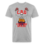 Chief BBQ Officer - Fitted Cotton/Poly T-Shirt - heather gray
