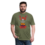 Chief BBQ Officer - Fitted Cotton/Poly T-Shirt - heather military green