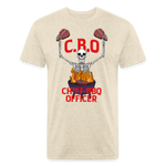 Chief BBQ Officer - Fitted Cotton/Poly T-Shirt - heather cream