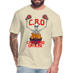 Chief BBQ Officer - Fitted Cotton/Poly T-Shirt - heather cream