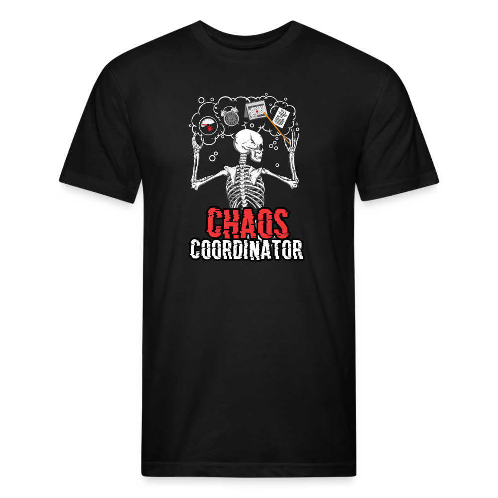 Chaos Coordinator - Fitted Cotton/Poly T-Shirt - black