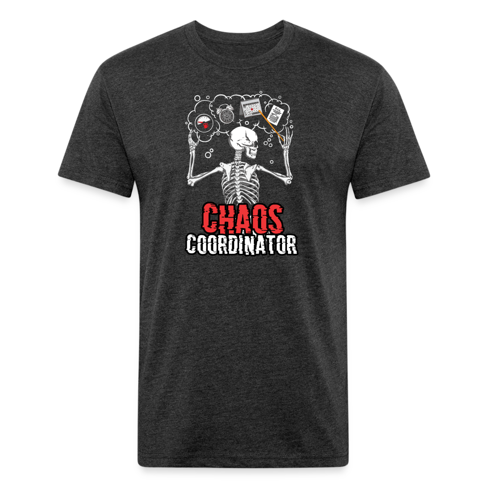 Chaos Coordinator - Fitted Cotton/Poly T-Shirt - heather black
