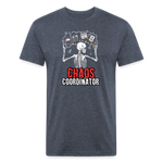 Chaos Coordinator - Fitted Cotton/Poly T-Shirt - heather navy
