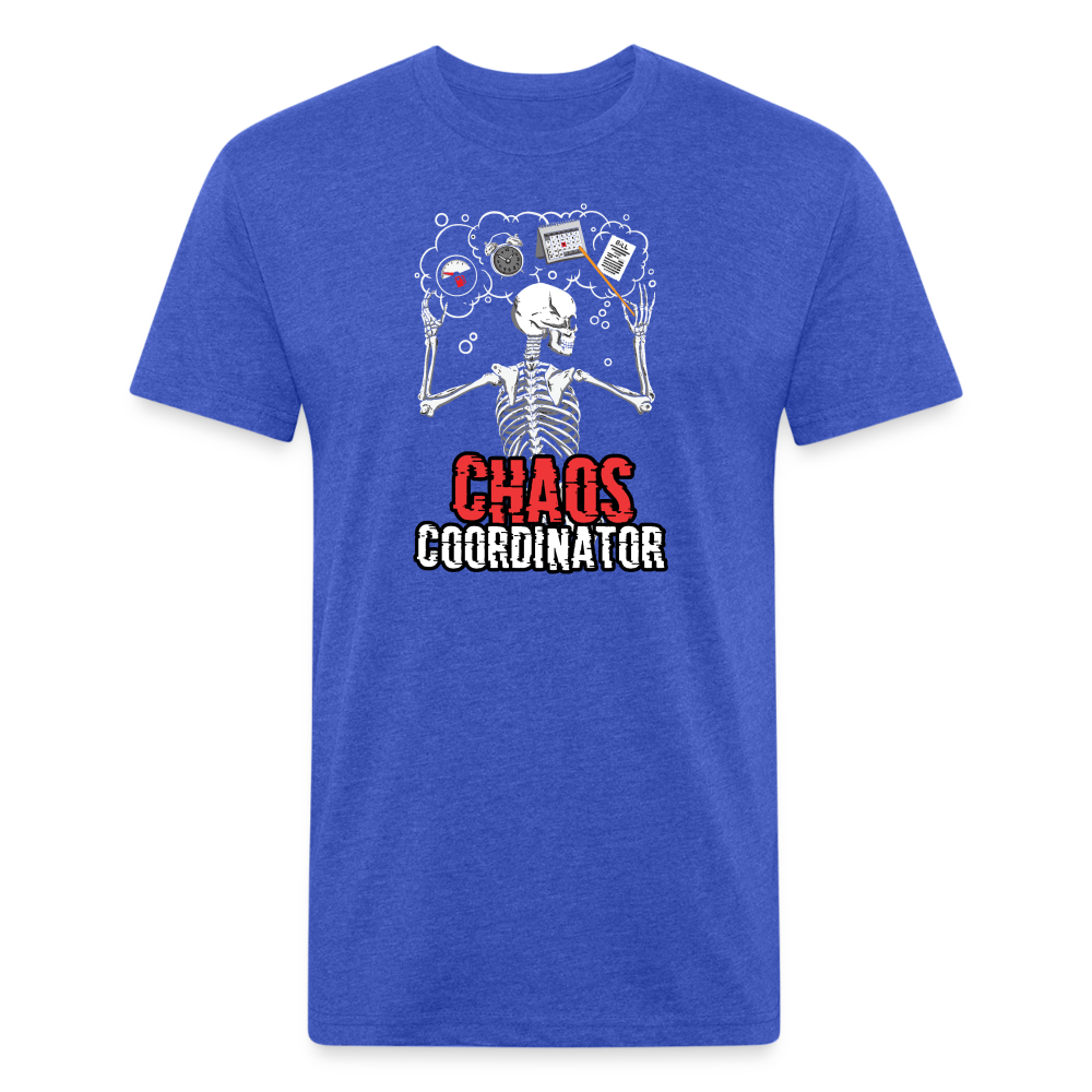 Chaos Coordinator - Fitted Cotton/Poly T-Shirt - heather royal