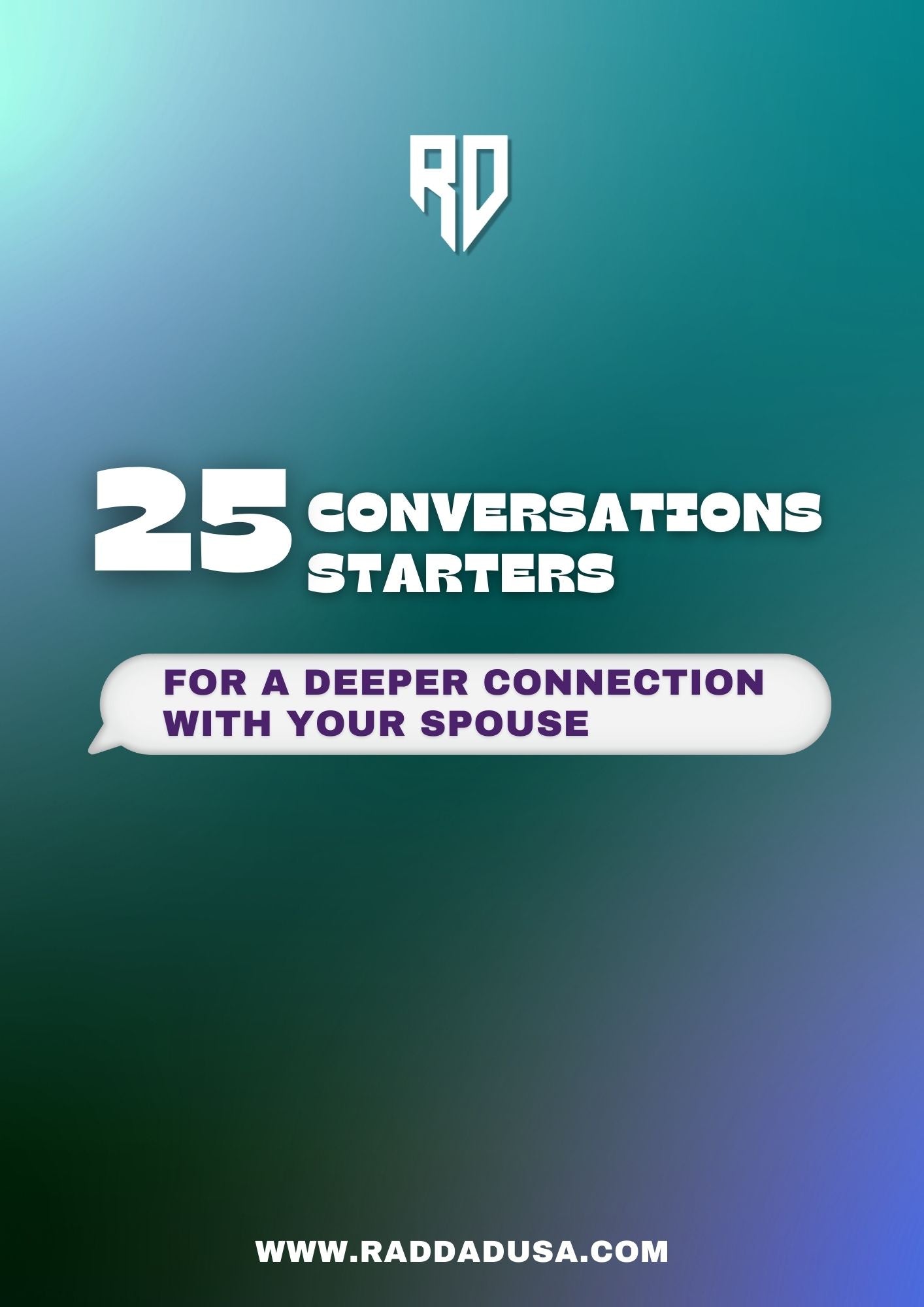 Free - 25 Conversation Starters For Connecting W/Your Spouse