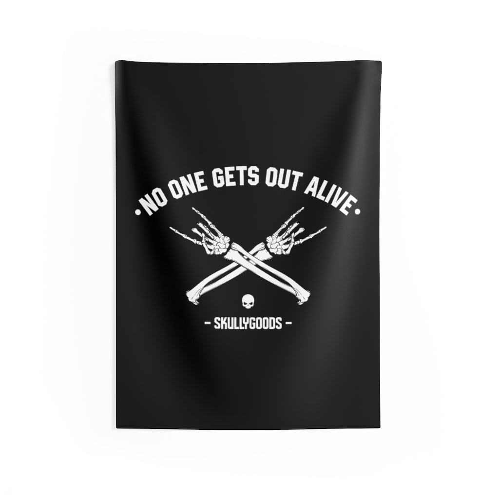 No One Gets Out Alive - Wall Flag