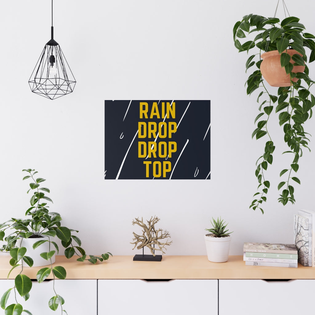 Rain Drop Drop Top - Premium Matte Posters