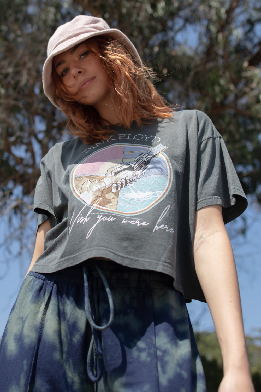 Pink Floyd Wish You Were Here Cropped Tee by People of Leisure