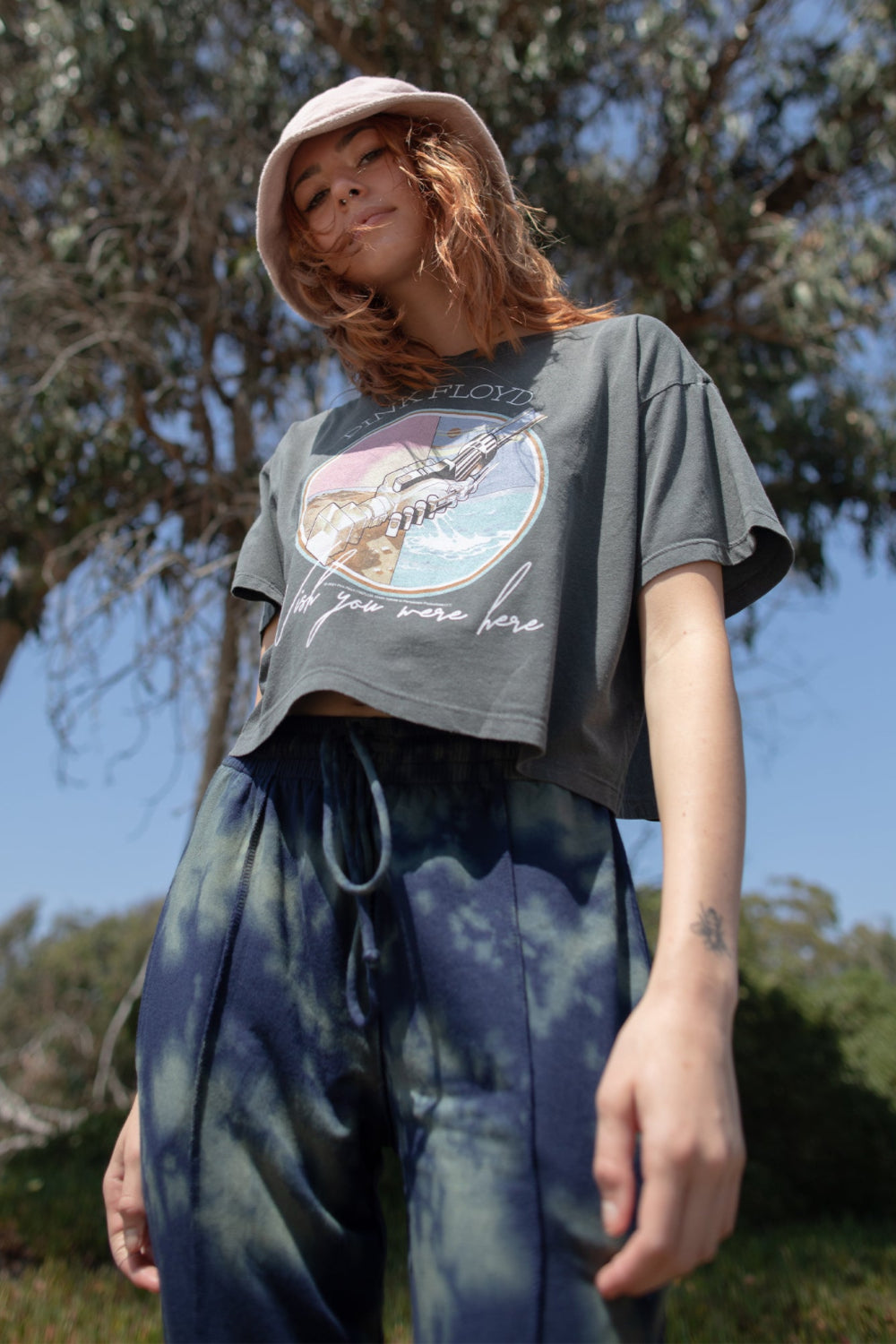 Pink Floyd Wish You Were Here Cropped Tee by People of Leisure