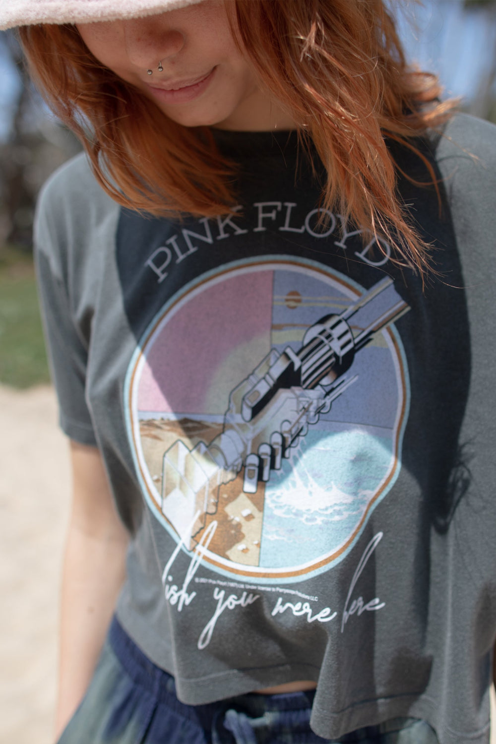 Pink Floyd Wish You Were Here Cropped Tee by People of Leisure