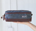 Waxed Canvas Toiletry Bag by Lifetime Leather Co