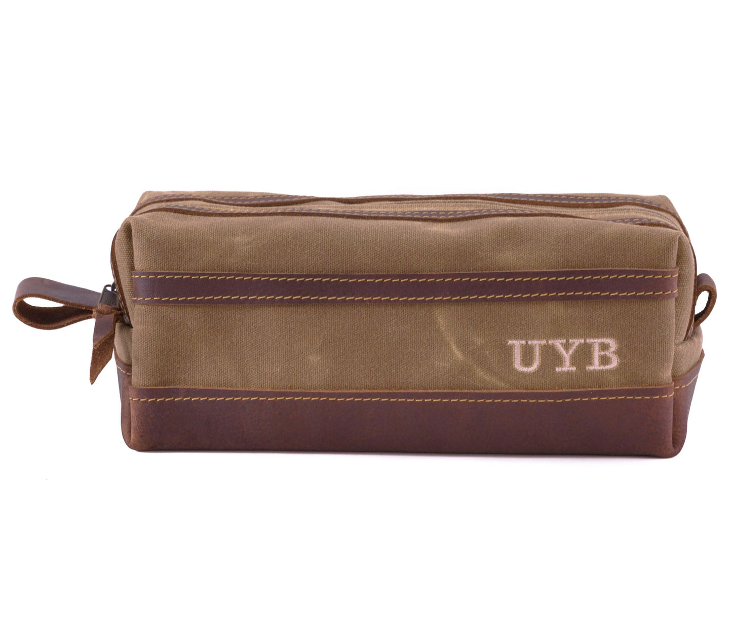 Waxed Canvas Toiletry Bag by Lifetime Leather Co
