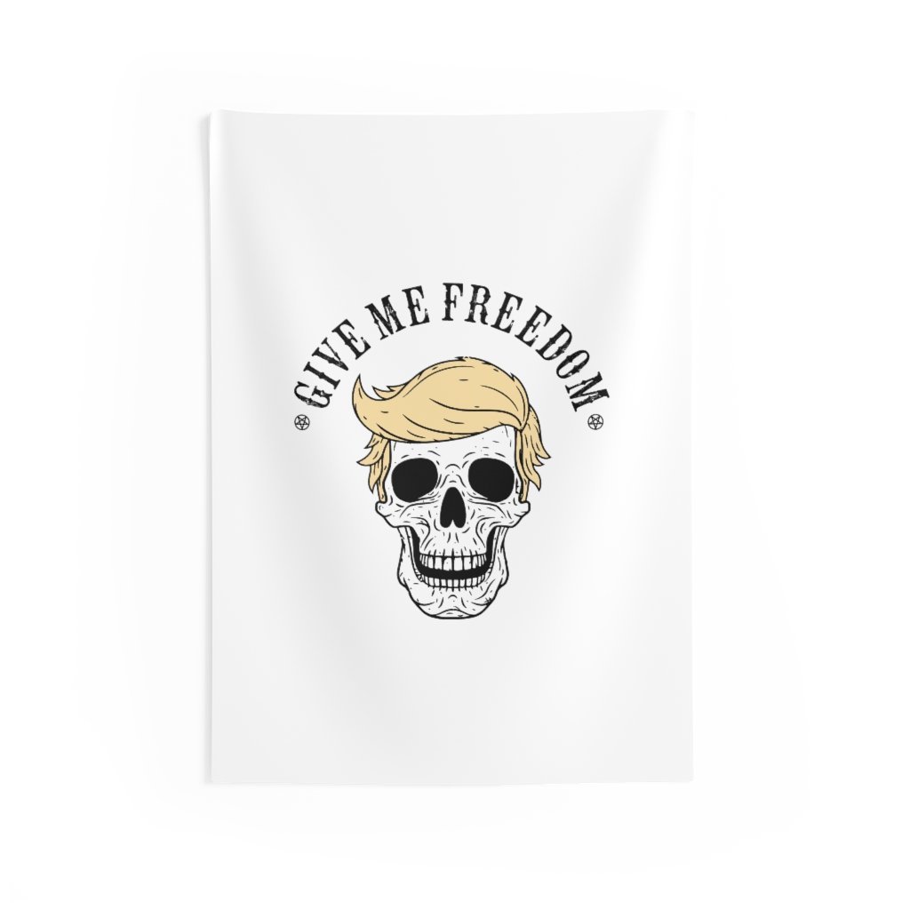 Give Me Freedom - Trump Wall Flag - skullygoods