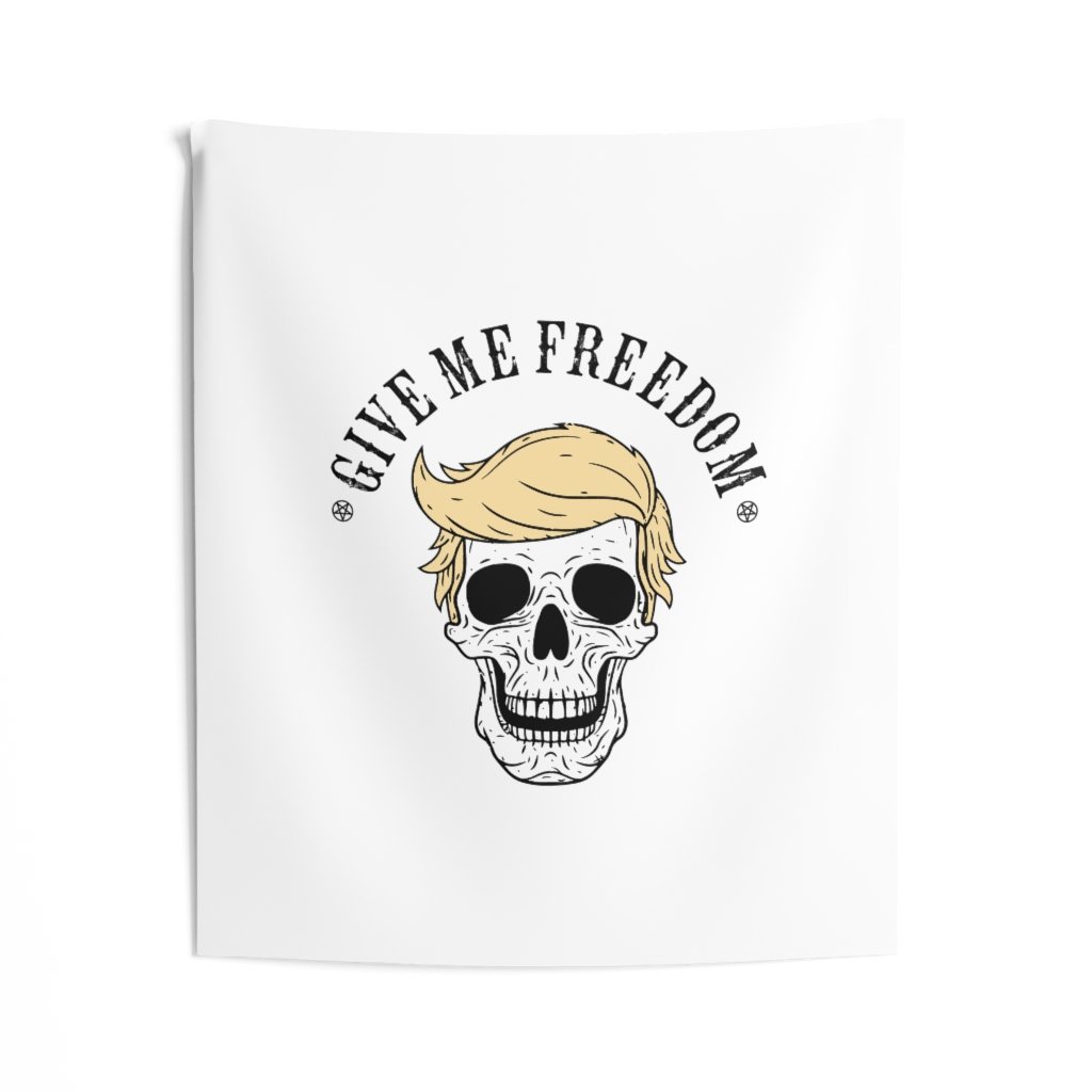 Give Me Freedom - Trump Wall Flag - skullygoods