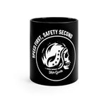 Speed First, Saftey Second - Black mug - skullygoods